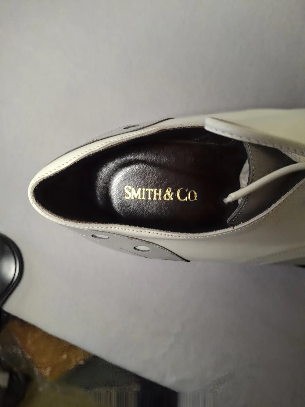 Vintage Smith & Co Made in Italy Leather Square Toe Derby S Men's US 7 / EU 40
